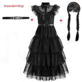 Wednesday Addams Cosplay Girl Costume 2023 New Vestidos For Kids-TB00865-Veeddydropshipping